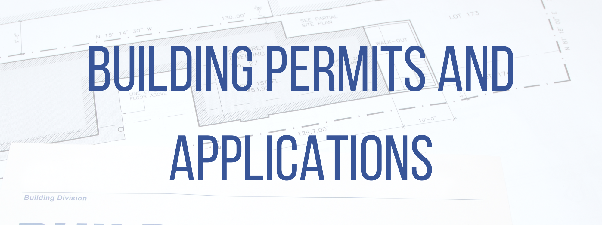 Building Permits & Applications